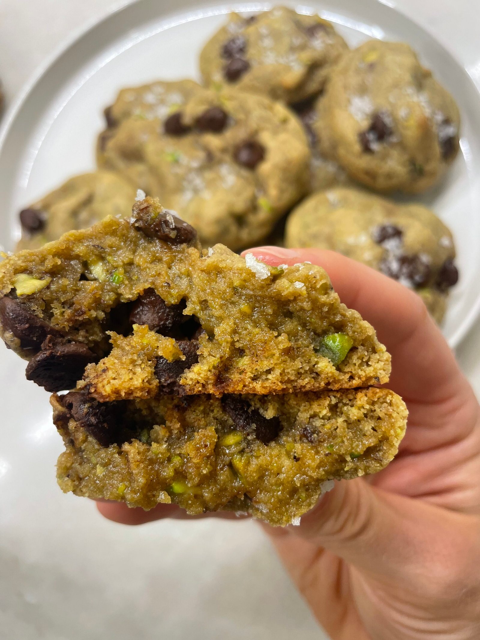 Pistachio Maple Chocolate Chip Cookies - Taylor Likes