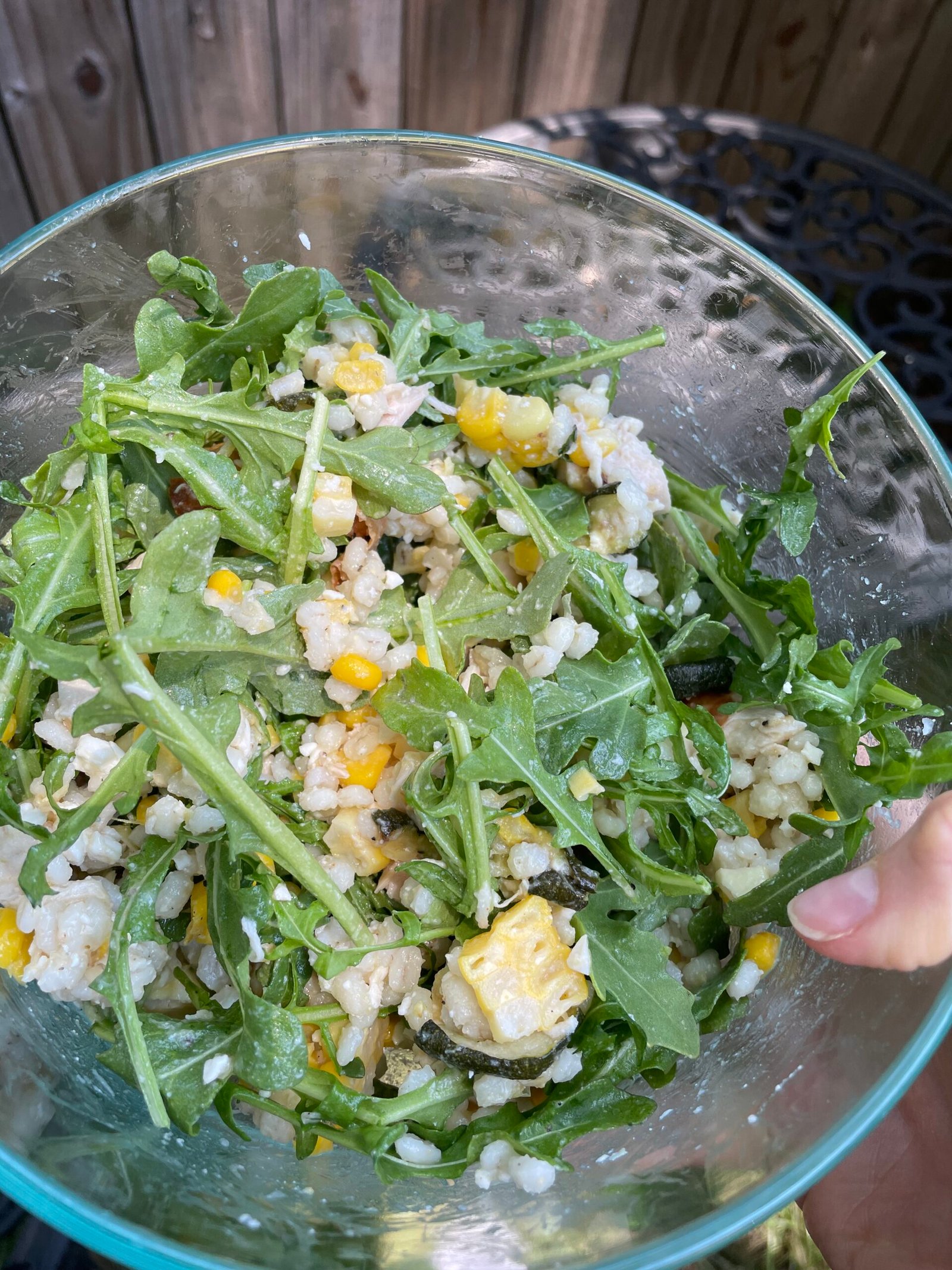 Zucchini and Corn Barley Salad - Taylor Likes