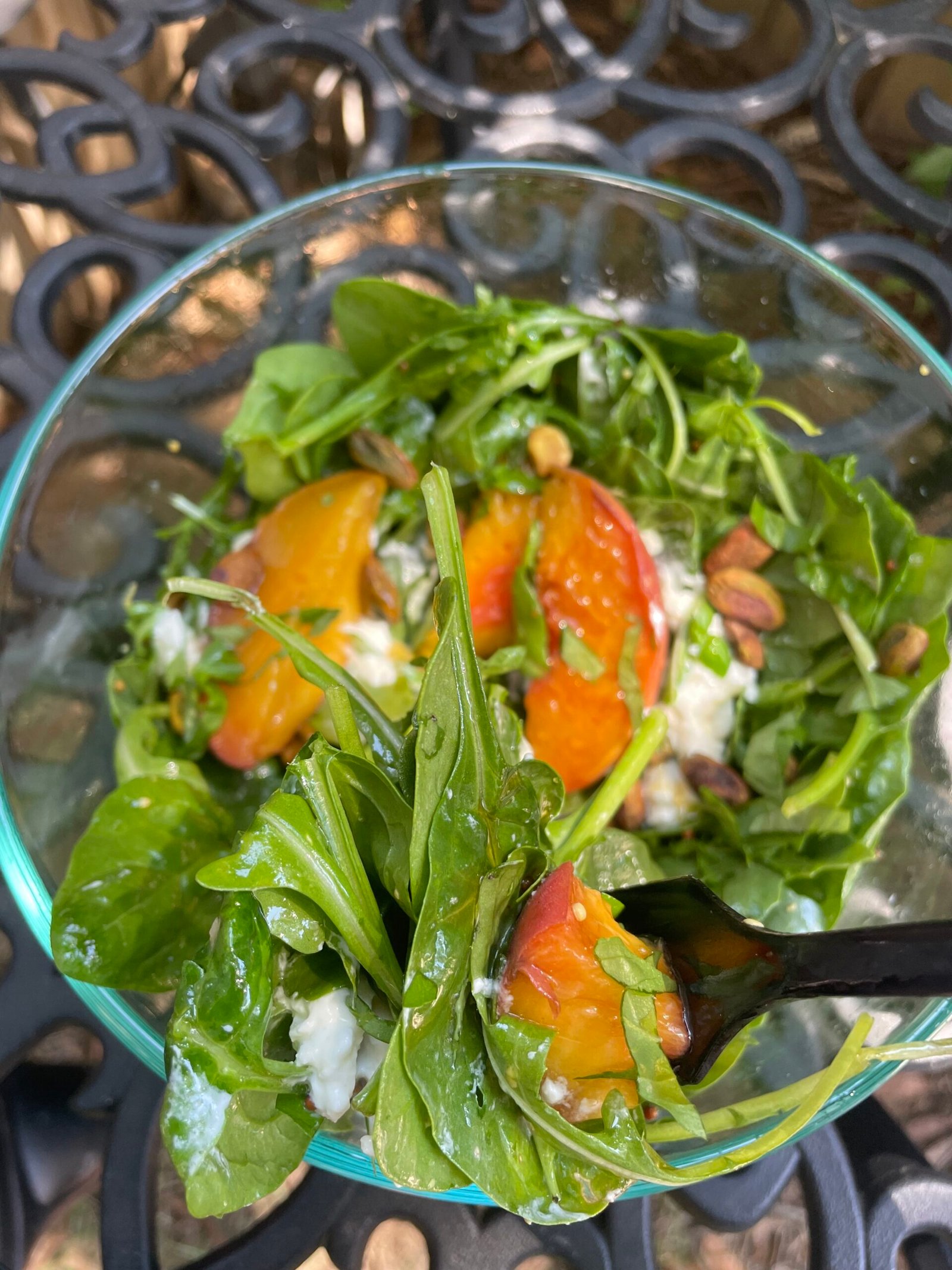 Grilled Peach and Burrata Salad - Taylor Likes